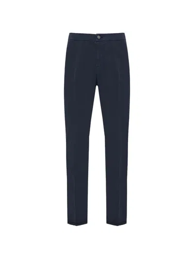 Richard J Brown Caprera Logo-patch Button-fastening Trousers In Blue