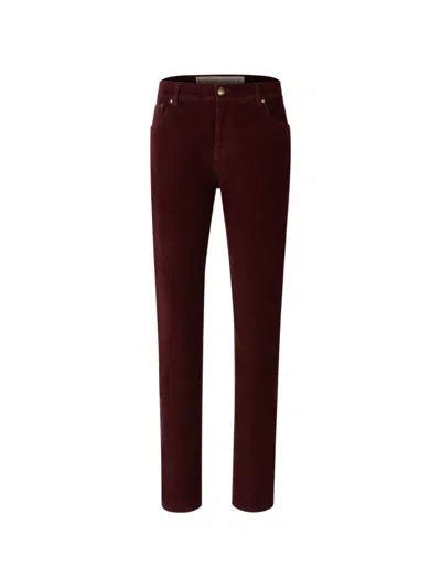 Richard J Brown Corduroy Straight-leg Trousers In Burgundy