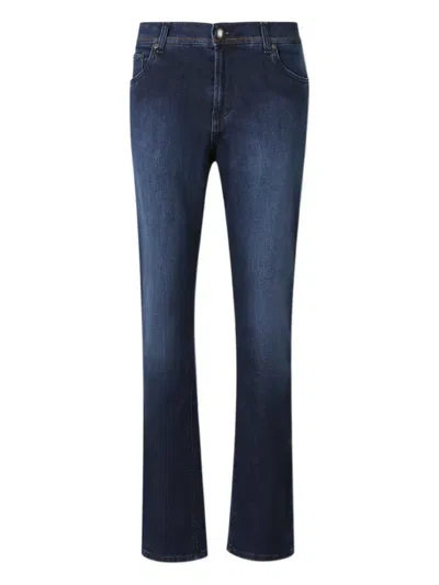 Richard J Brown Embroidered-pocket Jeans In Blue