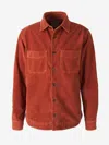 Richard J Brown Richard J. Brown Micro Corduroy Overshirt In Red