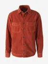 Richard J Brown Richard J. Brown Micro Corduroy Overshirt In Terracota