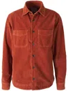 Richard J Brown Richard J. Brown Micro Corduroy Overshirt In Brown