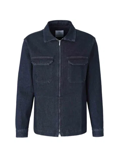 Richard J Brown Zip-up Denim Jacket In Blue