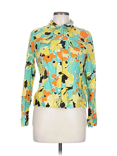Pre-owned Richard Malcolm Long Sleeve Blouse In Green