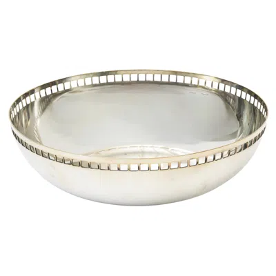 Pre-owned Richard Meier Silver-plate Architectural Skyscraper Bowl For Swid Powell 90's