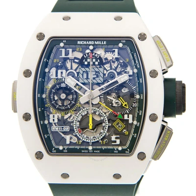 Richard Mille 11-02 Le Mans Classic Chronograph Automatic Men's Watch Rm11-02 In Green