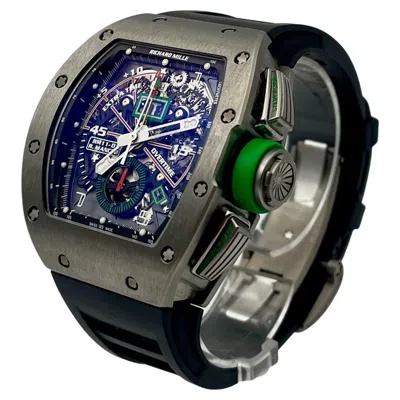 Pre-owned Richard Mille 2014  Rm11-01 Roberto Mancini Titanium 50mm In Multi