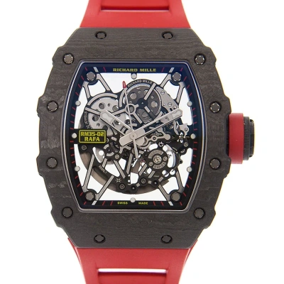Richard Mille Automatic Men's Watch Rafa Nadal Rm35-02 Ca In Red