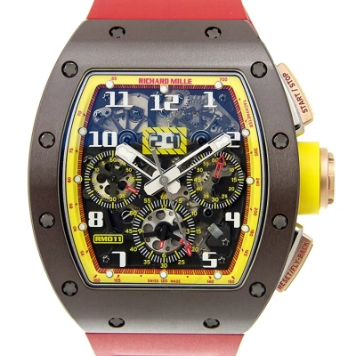 Richard Mille Chronograph Men's Watch Rm11-badminton In Red
