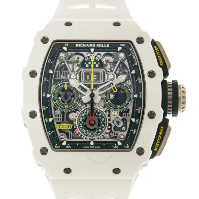 Richard Mille Le Mans Chronograph Automatic Men's Watch Rm11-03 Ca Atz In White