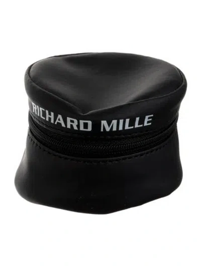 Pre-owned Richard Mille Leather Watch Travel Case In Black