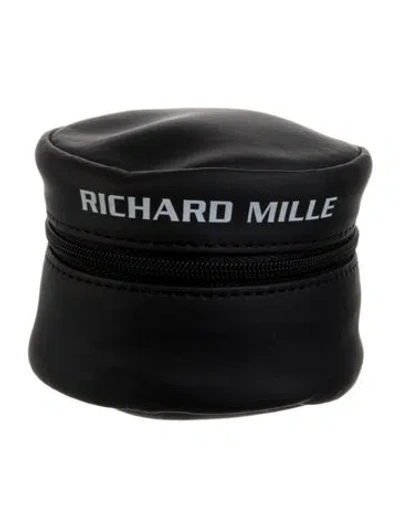 Pre-owned Richard Mille Leather Watch Travel Case In Black