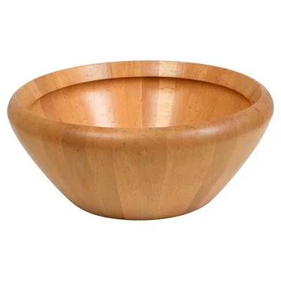 Pre-owned Richard Nissen Large Salad Bowl Or Dish Solid Beech By The  Workshop In Denmark In Brown