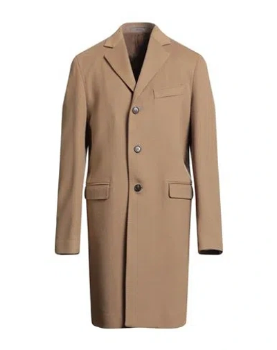Richard Owen Richard Owe'n Man Coat Camel Size 42 Cashmere In Brown
