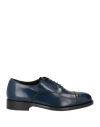 Richard Owen Richard Owe'n Man Lace-up Shoes Blue Size 6 Calfskin
