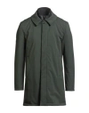 Richard Owen Richard Owe'n Man Overcoat & Trench Coat Dark Green Size 50 Polyester, Elastane In Green