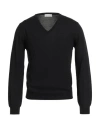 Richard Owen Richard Owe'n Man Sweater Midnight Blue Size 36 Virgin Wool In Black