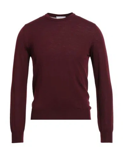 Richard Owen Richard Owe'n Man Sweater Burgundy Size 36 Virgin Wool
