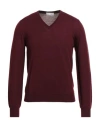 Richard Owen Richard Owe'n Man Sweater Burgundy Size 48 Virgin Wool