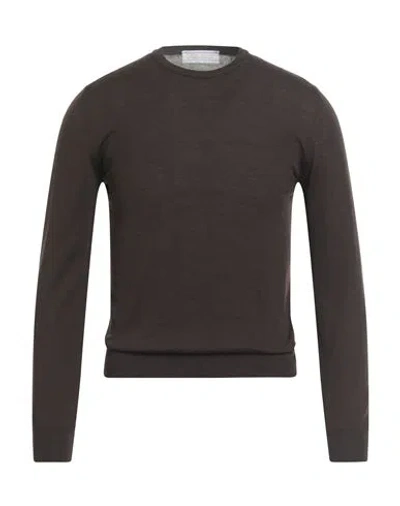Richard Owen Richard Owe'n Man Sweater Chocolate Brown Size 36 Virgin Wool