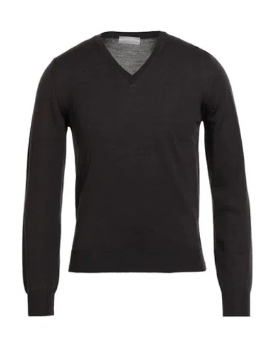 Richard Owen Richard Owe'n Man Sweater Dark Brown Size 36 Virgin Wool
