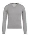 Richard Owen Richard Owe'n Man Sweater Light Grey Size 36 Virgin Wool In Gray