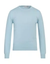 Richard Owen Richard Owe'n Man Sweater Sky Blue Size 40 Cotton In Blue