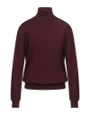 Richard Owen Richard Owe'n Man Turtleneck Burgundy Size 50 Virgin Wool