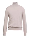 Richard Owen Richard Owe'n Man Turtleneck Taupe Size 50 Virgin Wool In Neutral