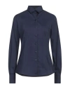 Richard Owen Richard Owe'n Woman Shirt Navy Size 2 Cotton, Polyamide, Elastane In Blue