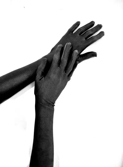 Richard Quinn Black Stretch Gloves