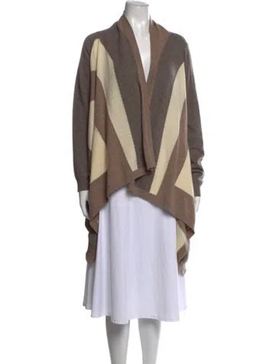 Pre-owned Richard Quinn Cashmere Colorblock Pattern Sweater In Neutrals