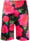 Richard Quinn Floral Print Bermuda Shorts In Pink