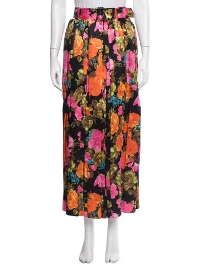 Pre-owned Richard Quinn Floral Print Long Skirt In Multicolor