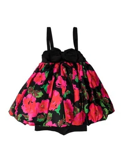 Pre-owned Richard Quinn Floral Print Mini Dress W/ Tags In Multicolor