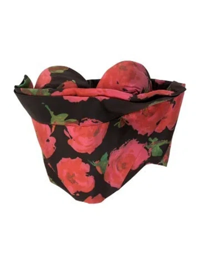 Pre-owned Richard Quinn Floral Print V-neck Top In Multicolor