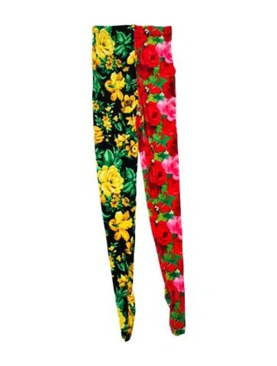 Pre-owned Richard Quinn Floral Print Wide Leg Pants W/ Tags In Multi