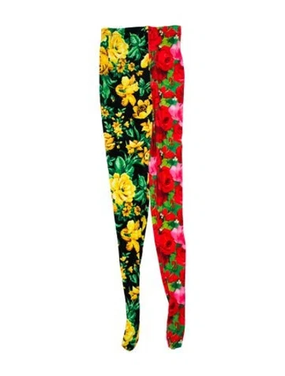 Pre-owned Richard Quinn Floral Print Wide Leg Pants W/ Tags In Multi