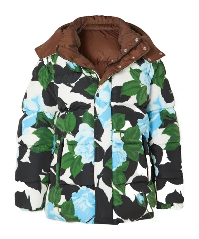 Richard Quinn Floral-print Quilted Shell Down Jacket In Multi