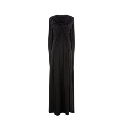 Richard Quinn Midi Dress In Black