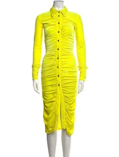 Pre-owned Richard Quinn Midi Length Dress W/ Tags In Yellow