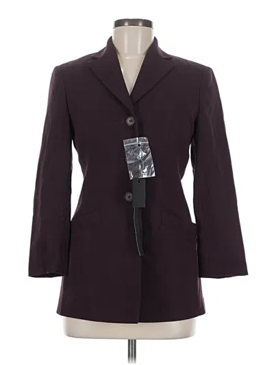 Pre-owned Richard Tyler Blazer Jacket In Burgundy