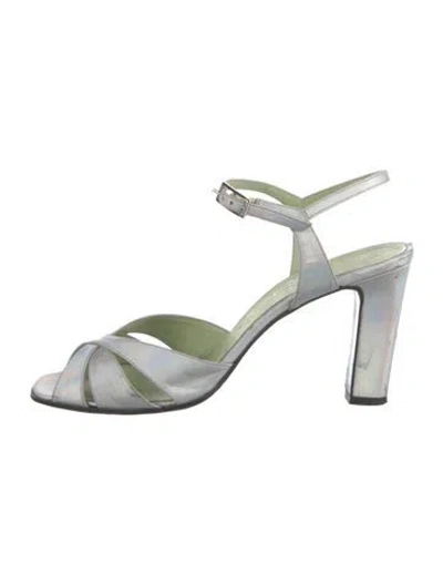 Pre-owned Richard Tyler Satin Sandals In Multi
