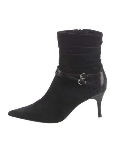 Pre-owned Richard Tyler Suede Boots In Black