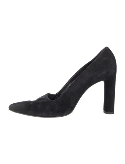 Pre-owned Richard Tyler Suede Pumps In Black