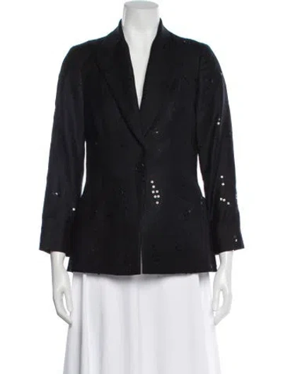 Pre-owned Richard Tyler Vintage 1990's Blazer In Black