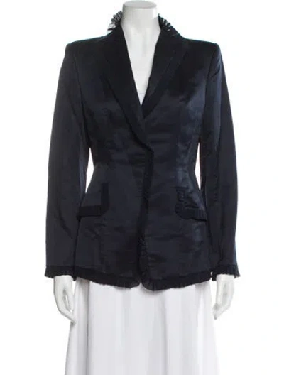 Pre-owned Richard Tyler Vintage 1990's Blazer In Blue