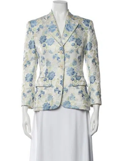 Pre-owned Richard Tyler Vintage 1990's Blazer In Blue