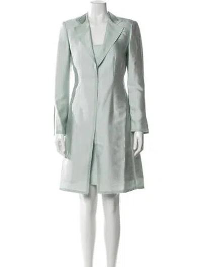 Pre-owned Richard Tyler Vintage 1990's Dress Set In Blue