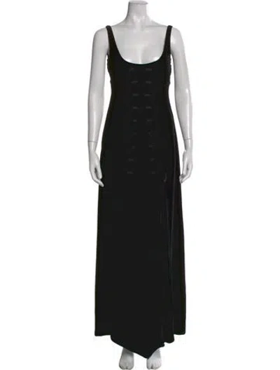 Pre-owned Richard Tyler Vintage 1994 Long Dress In Black
